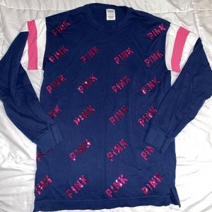 Navy blue leggings tee VS PINK